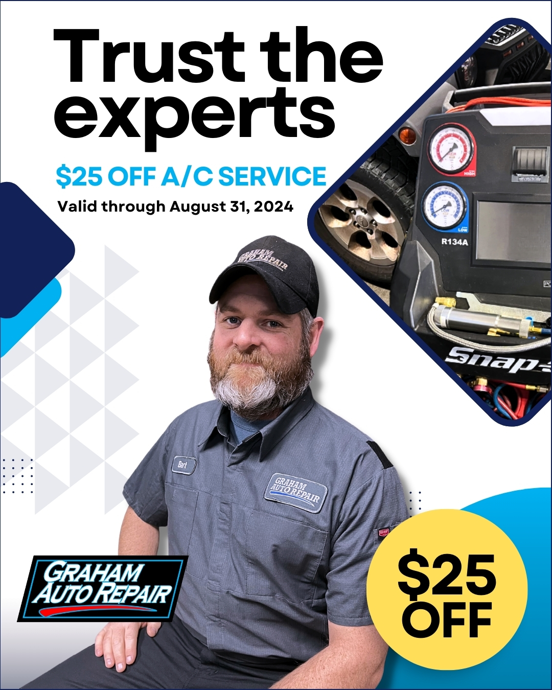 $25 Off A/C Service Special 2024